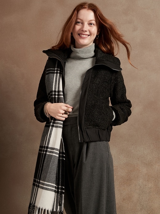 Sherpa Full Zip Jacket | Banana 