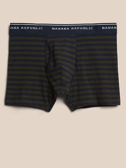 Organic Cotton Blend Rugby Striped Boxer Briefs | Banana Republic Factory