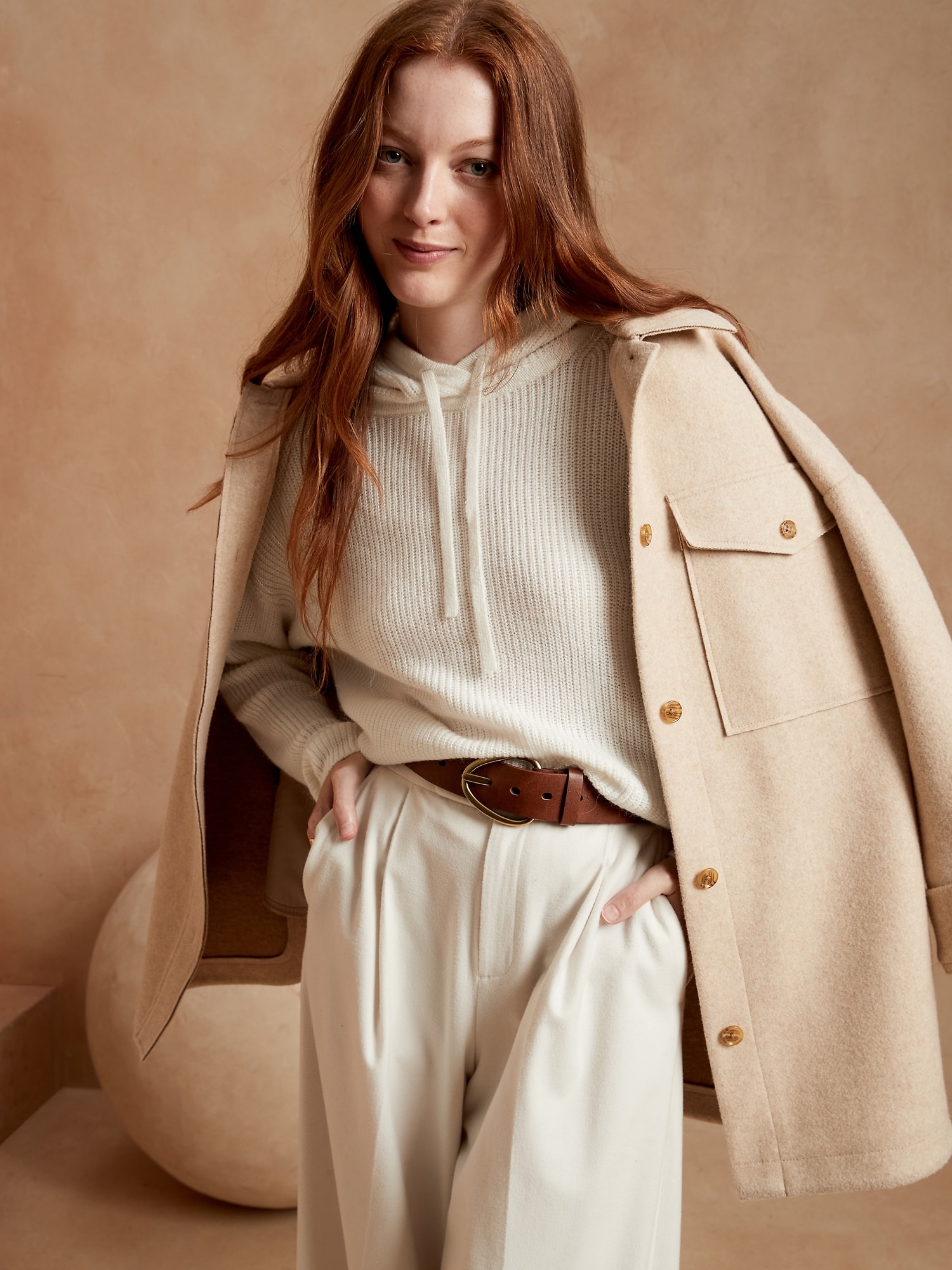Ribbed Sweater Hoodie | Banana Republic 