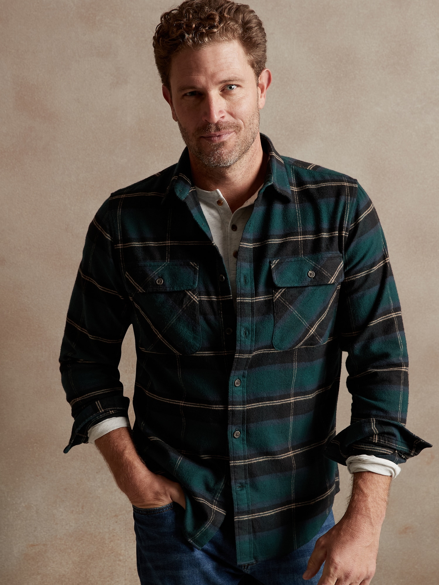 Heavyweight Flannel Shirt | Banana Republic Factory