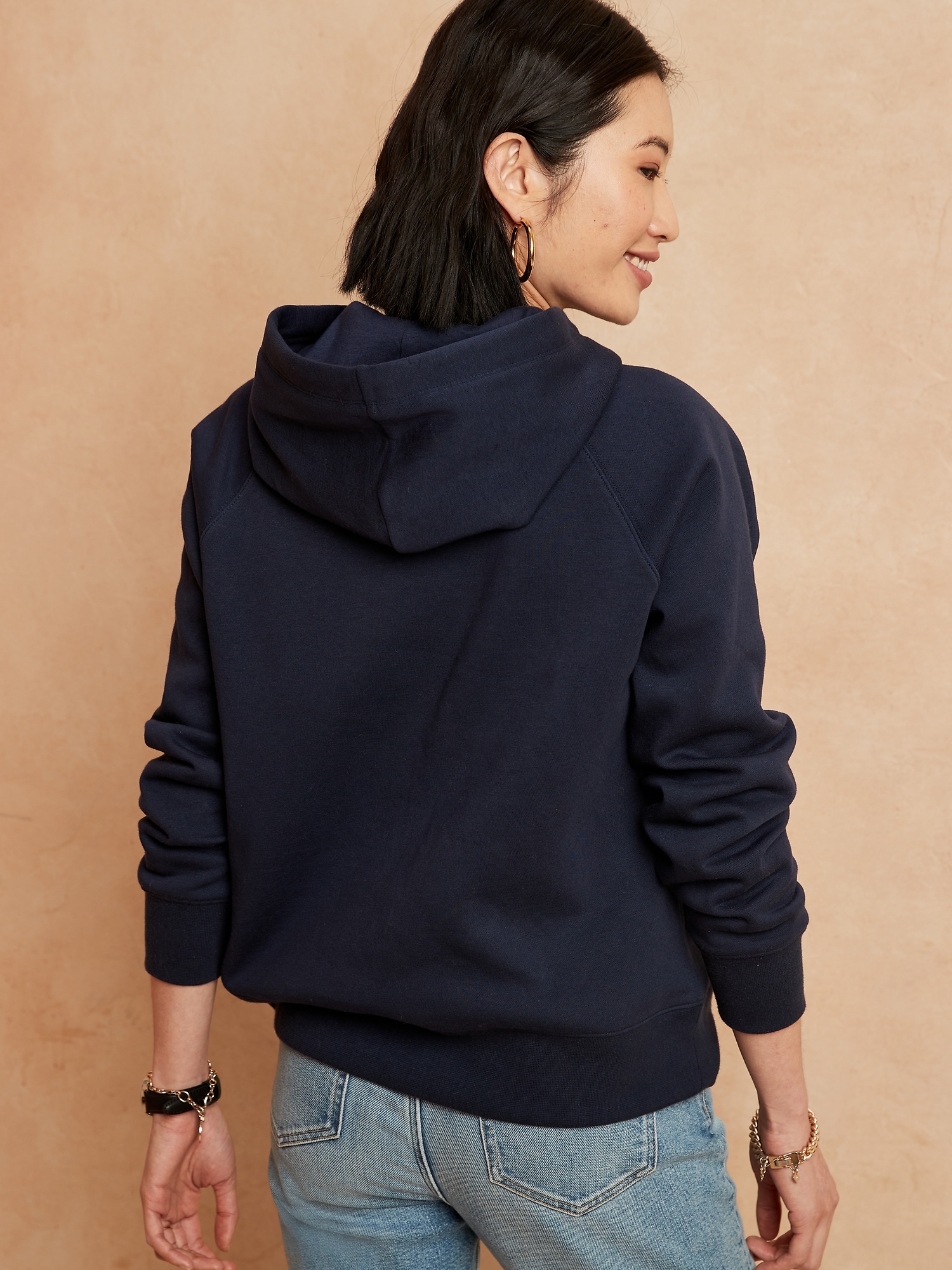 Soft Fleece Hoodie Sweatshirt Banana Republic Factory