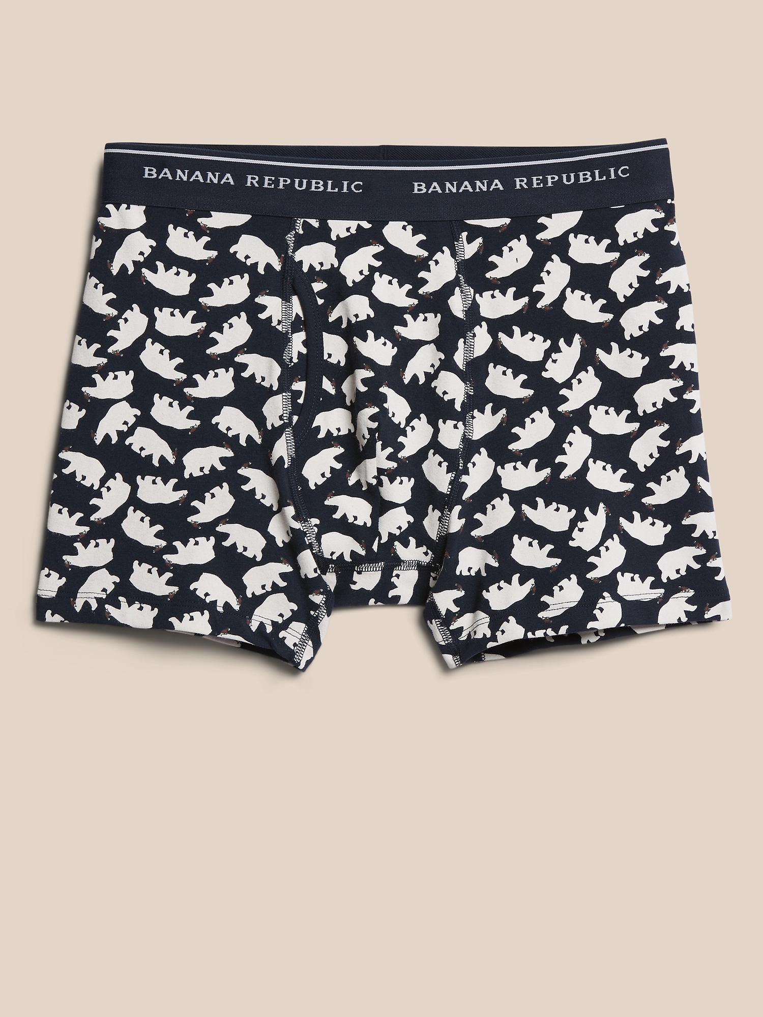 Organic Cotton Blend Bears Print Boxer Briefs Banana Republic Factory