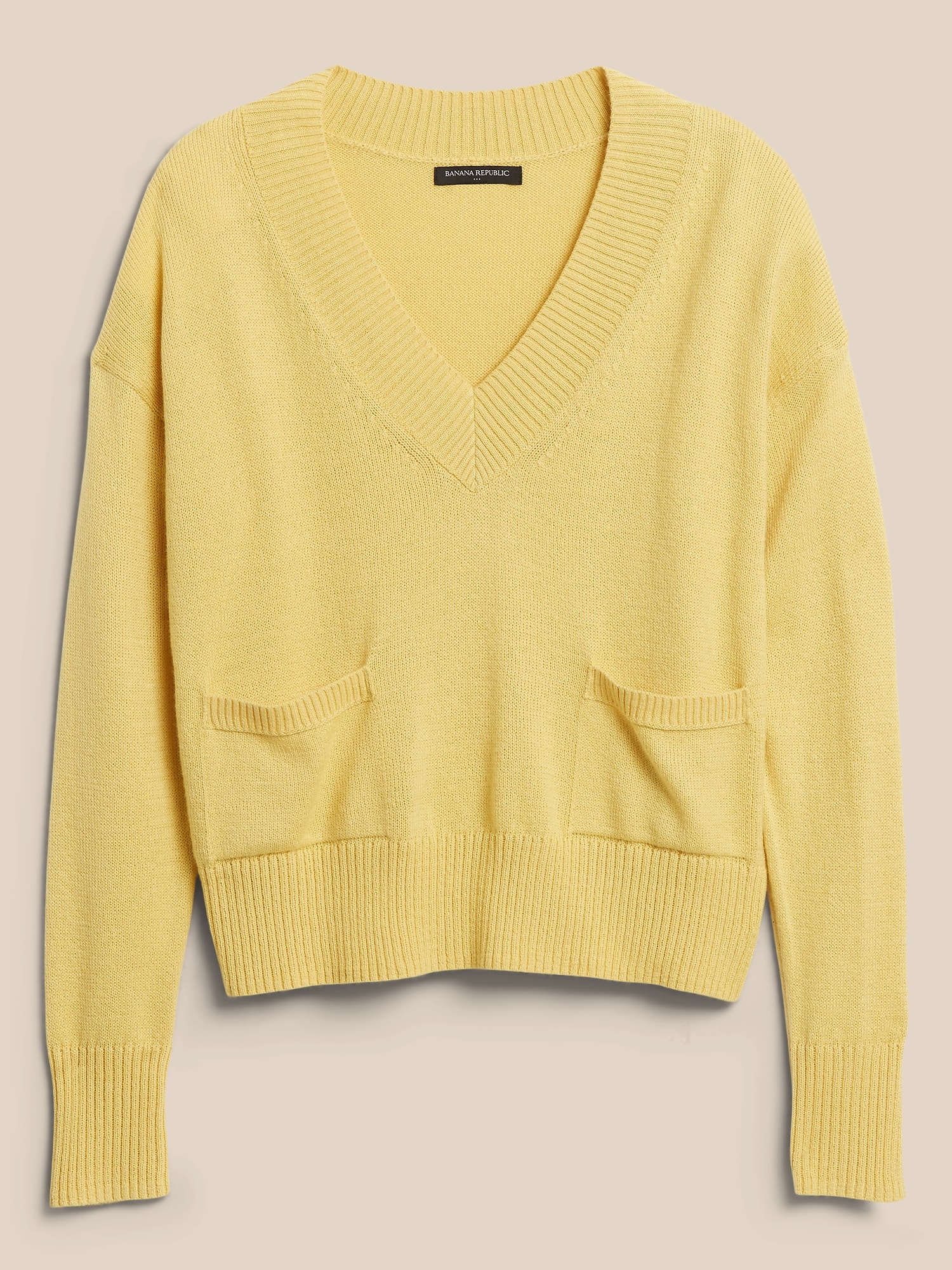 Cozy Pocket V-Neck Sweater | Banana Republic Factory