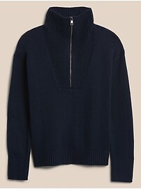 Marled Half-Zip Sweater