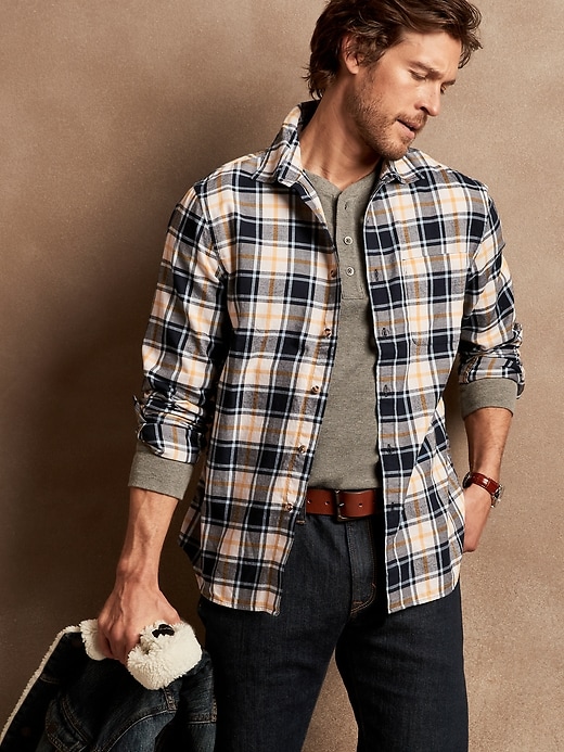 Lightweight Flannel Shirt Banana Republic Factory