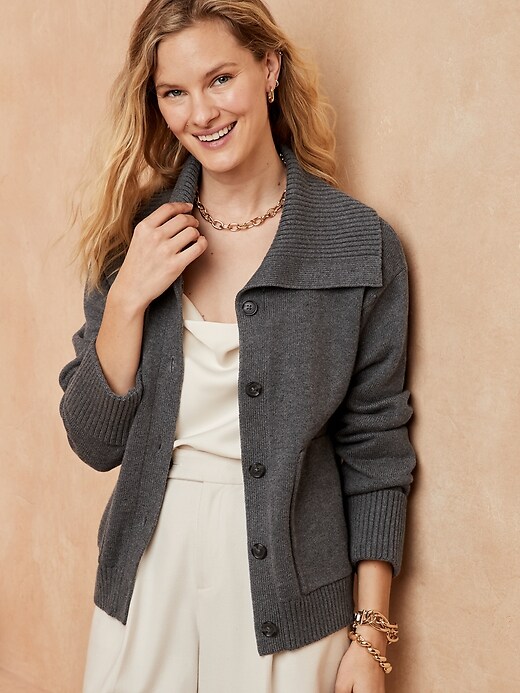 banana republic sweater coat