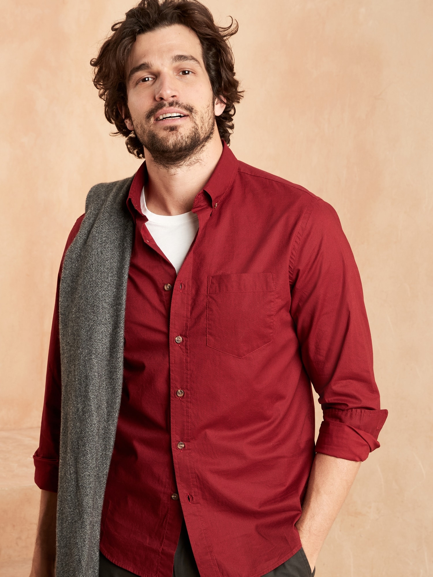 Slim Untucked Shirt Banana Republic Factory