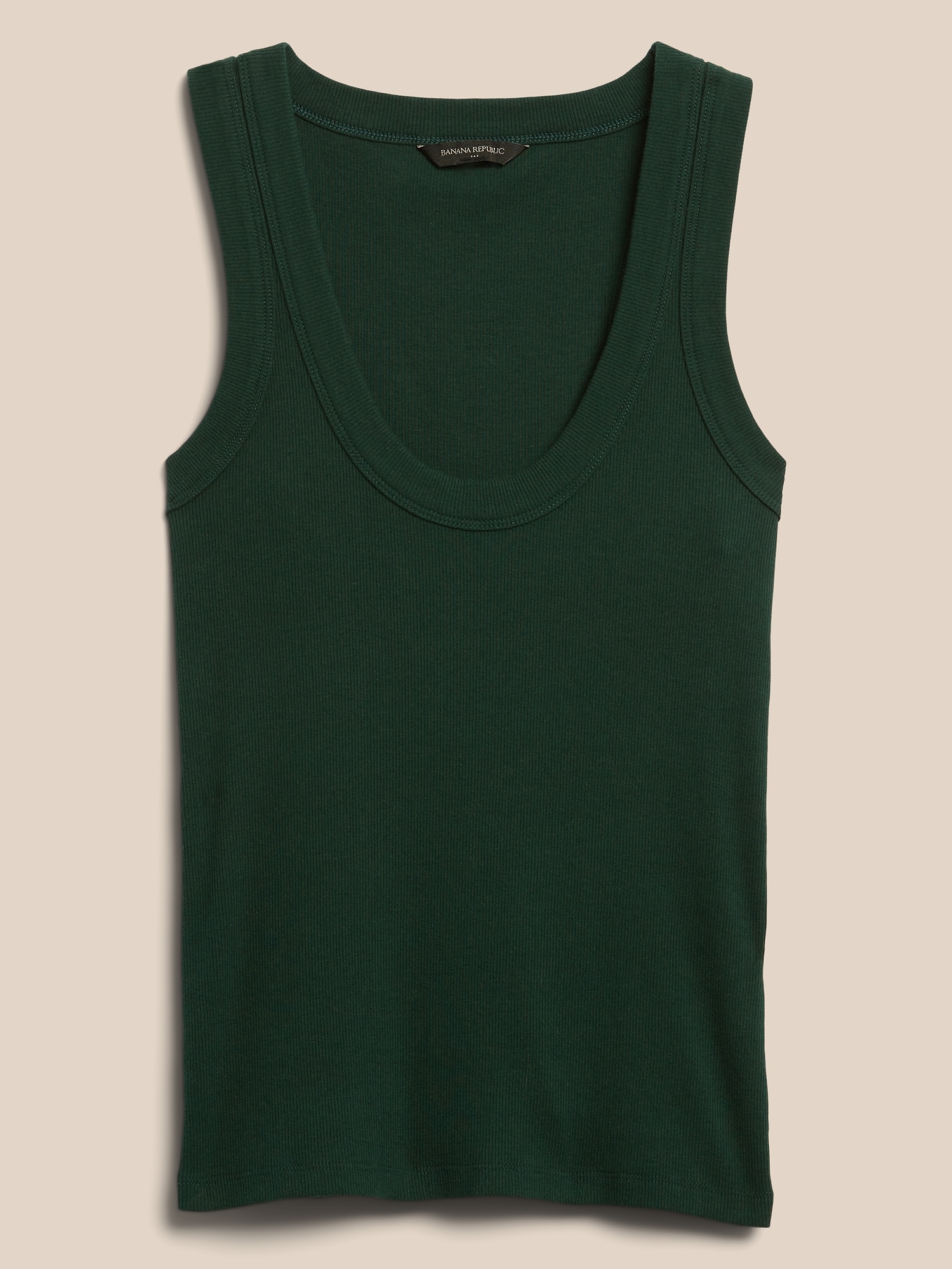 Ribbed Scoop Neck Tank Banana Republic Factory 0005