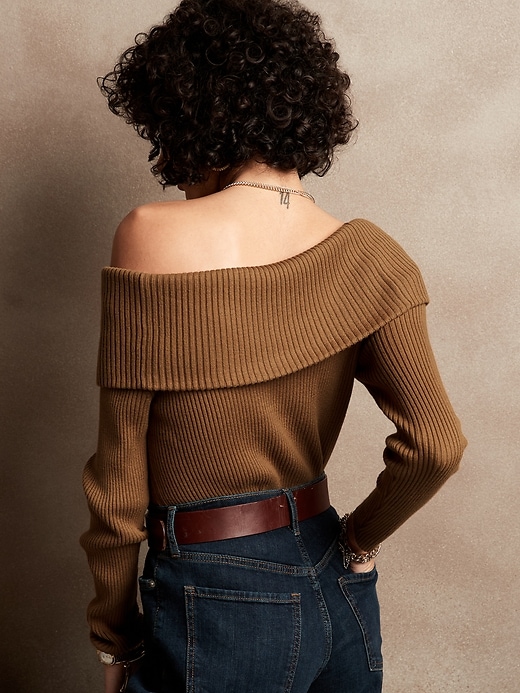 Cozy Ribbed Off-the-Shoulder Sweater