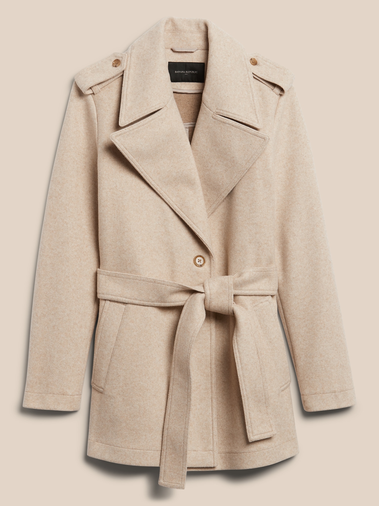 Belted Collar Jacket | Banana Republic Factory