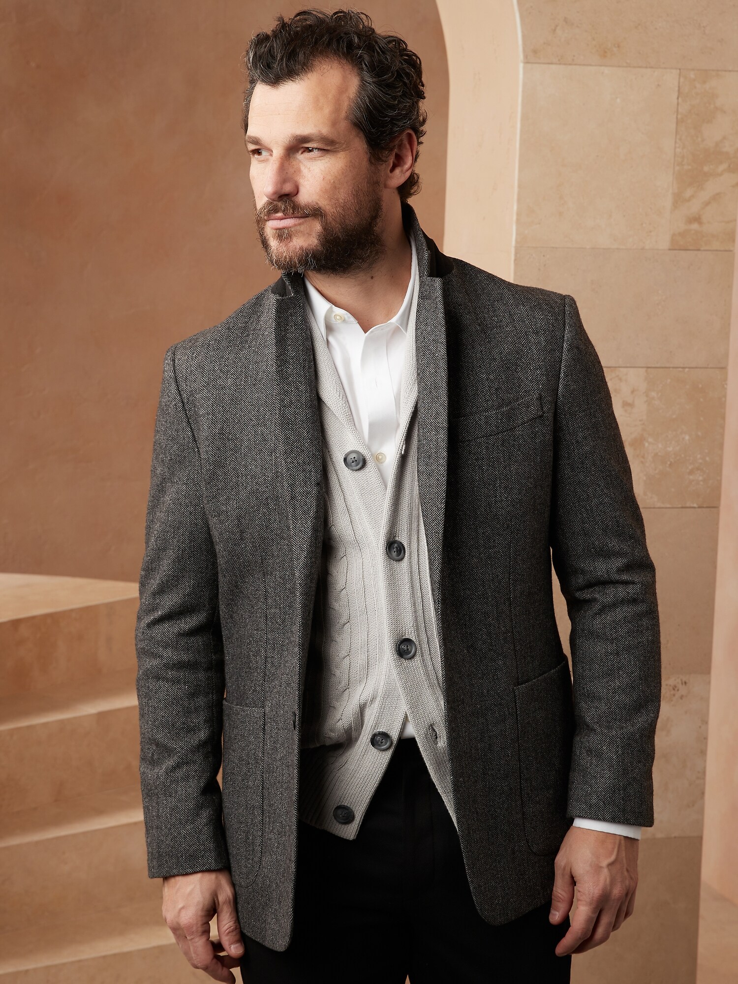 banana republic factory mens blazer