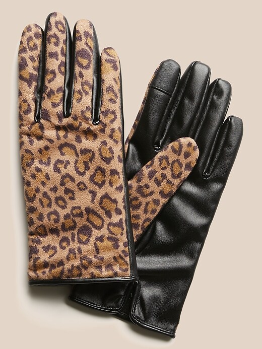 Cheetah Print Gloves