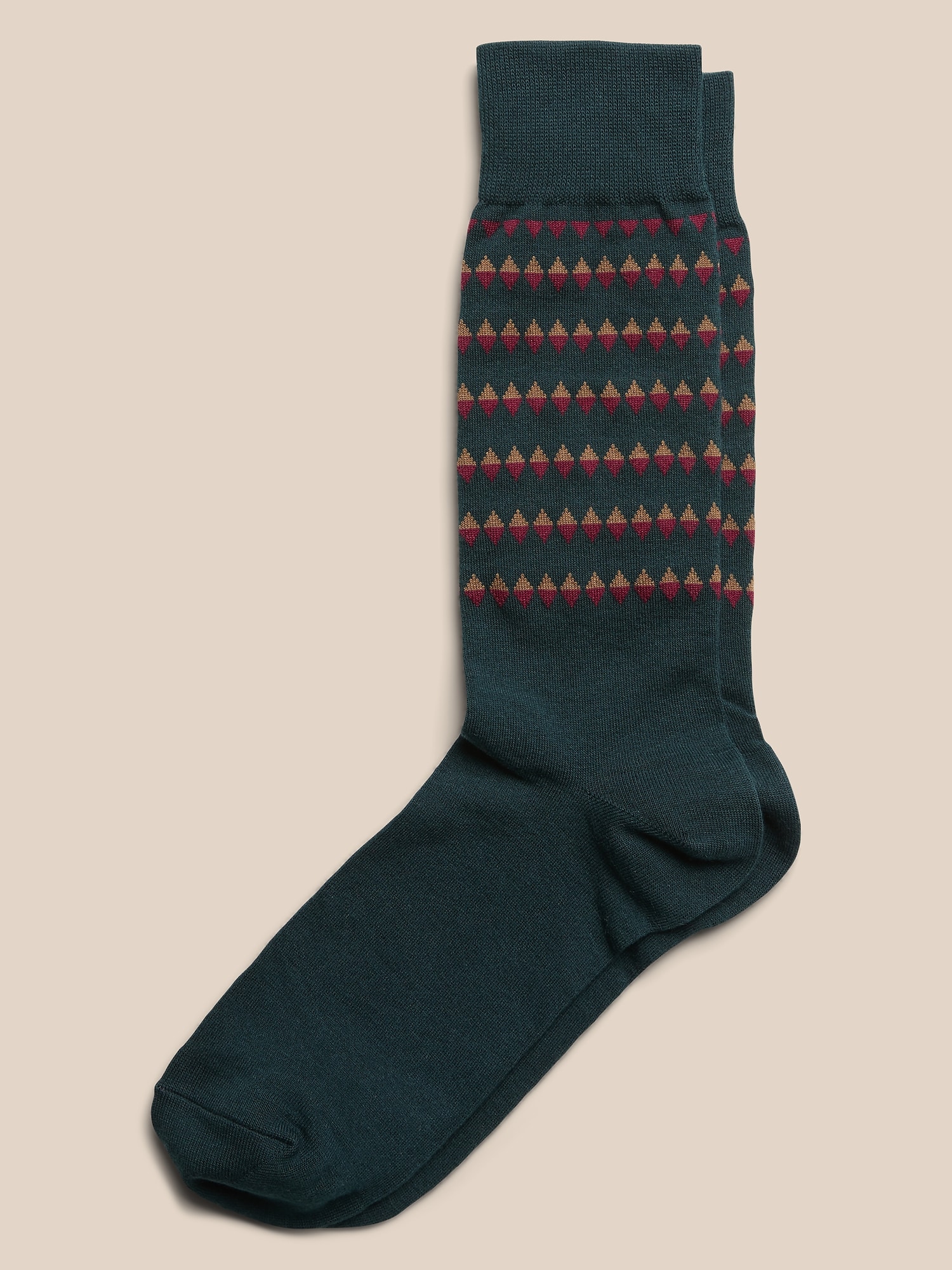 Argyle Striped Socks