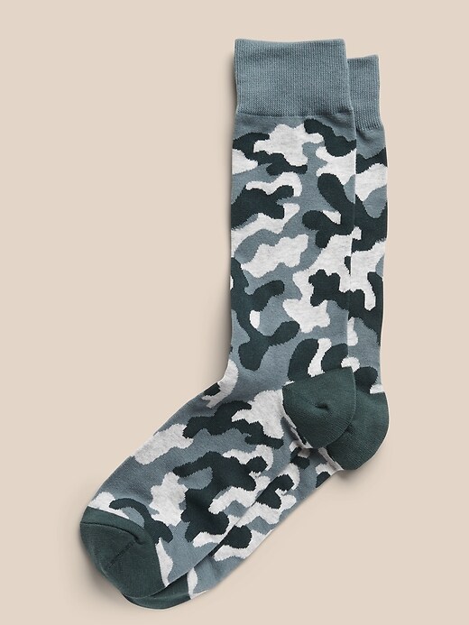 Camo Print Socks