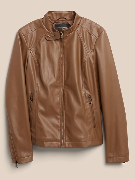 Image number 4 showing, Vegan Leather Jacket