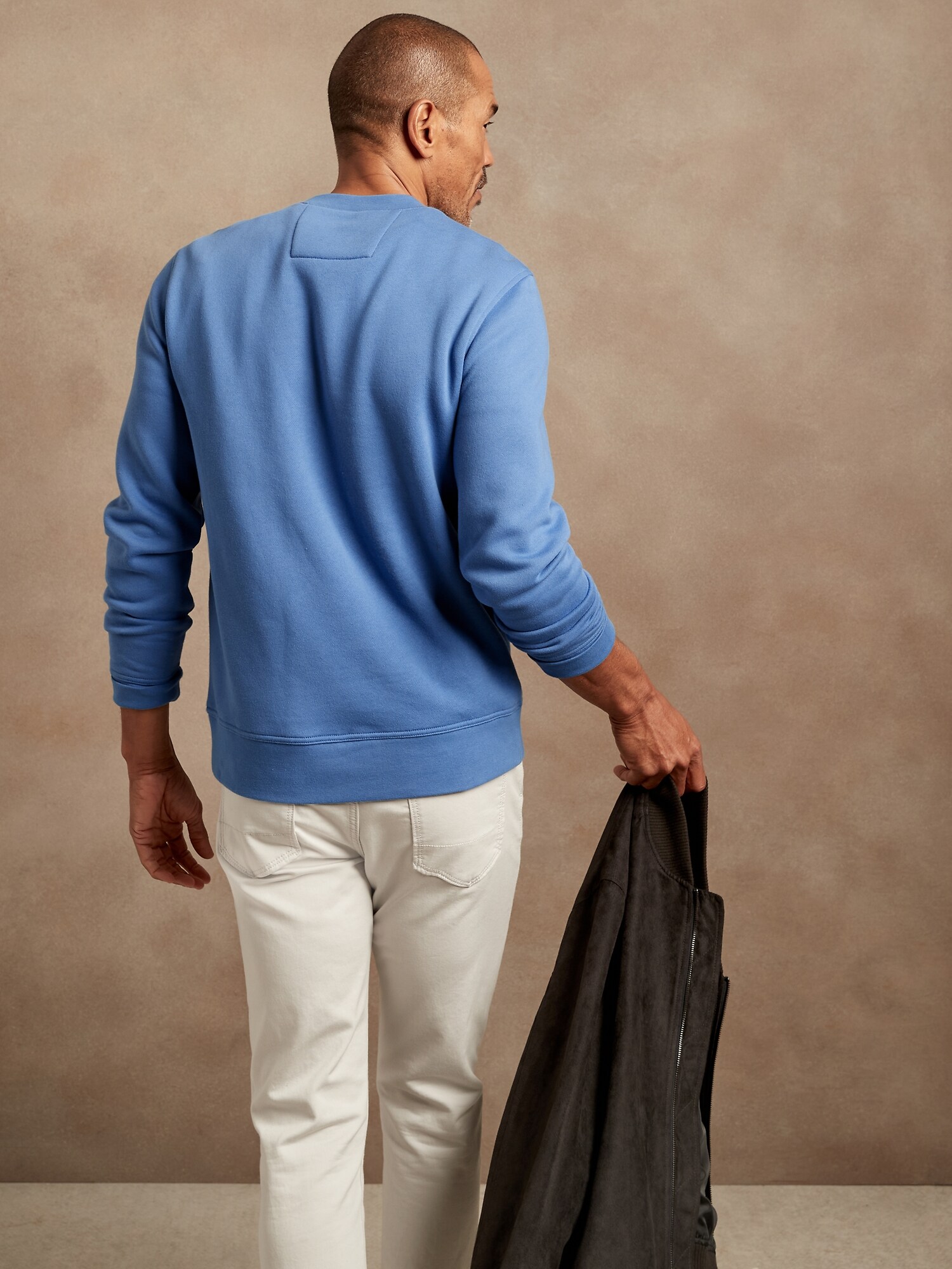 Fleece Crew Neck Sweatshirt Banana Republic Factory