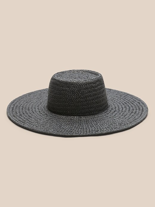 Wide-Brim Straw Hat