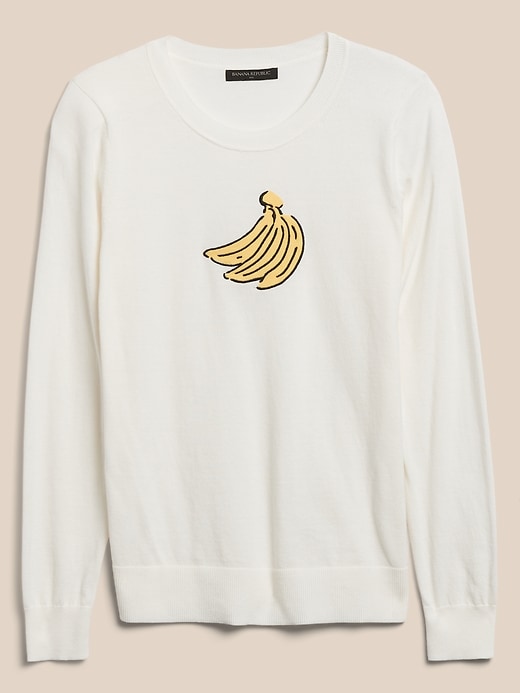 Image number 4 showing, Banana Intarsia Sweater