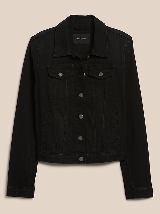Image number 4 showing, Washed Black Classic Denim Jacket