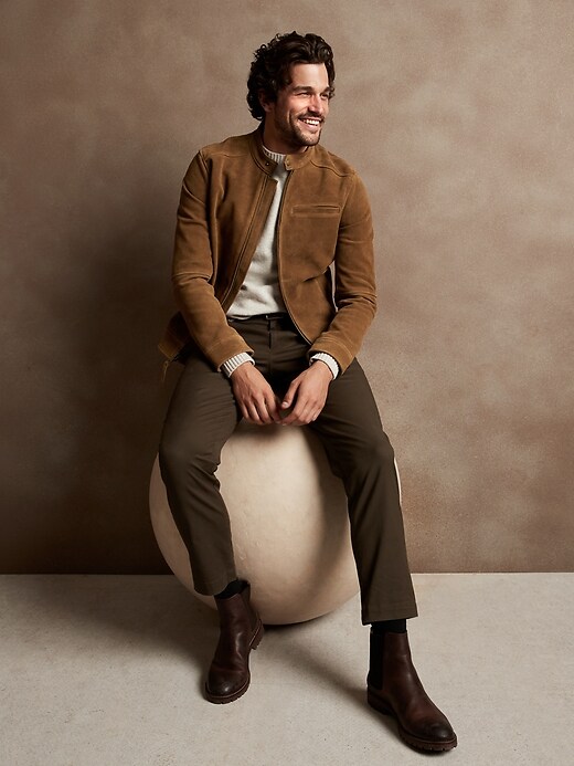 Suede Leather Jacket | Banana Republic Factory