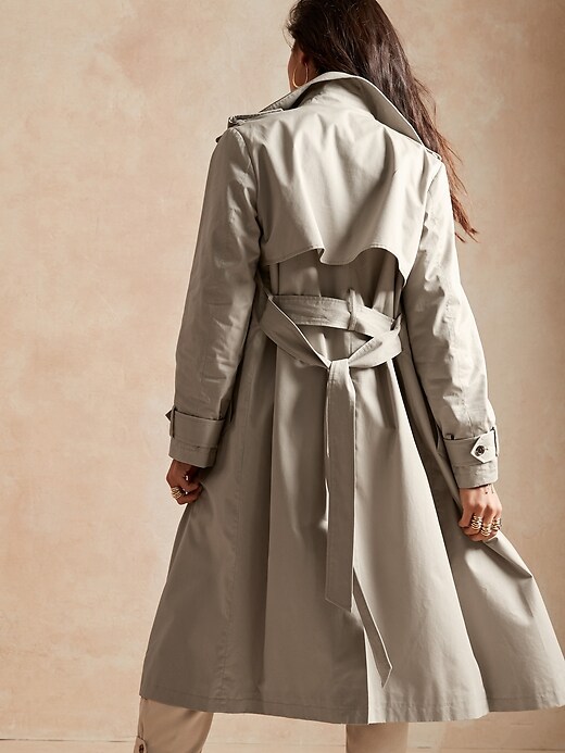 Image number 2 showing, Cotton Twill Trench
