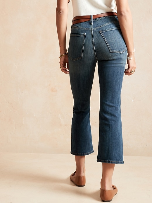 Image number 2 showing, High-Rise Cropped Bootcut Jean