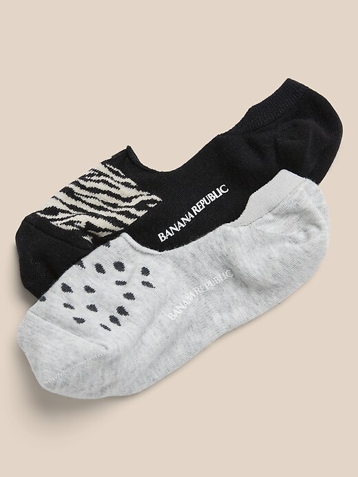 Novelty No-Show Socks (2 Pack)