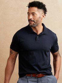 Variegated Ribbed Polo  Banana Republic Factory