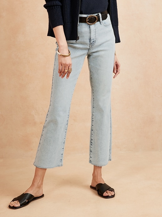 Image number 3 showing, High-Rise Cropped Bootcut Jean