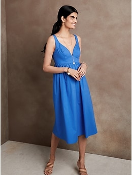 banana republic royal blue dress