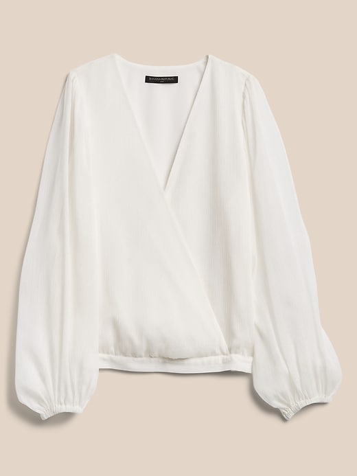 Willow & Root Crinkle Chiffon Top - Women's Shirts/Blouses in Greenlake