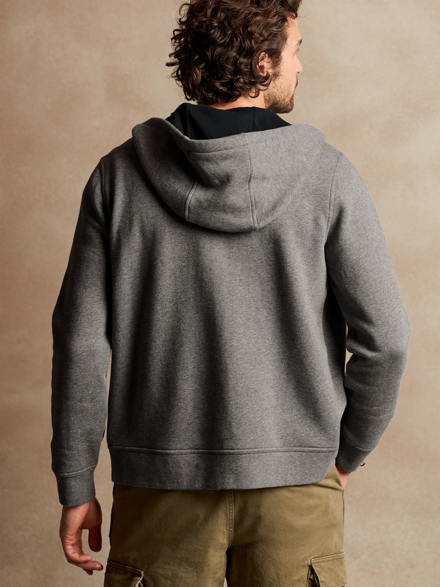 Fleece Full-Zip Hoodie | Banana Republic Factory