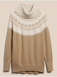 Cozy Fairisle Turtleneck Sweater
