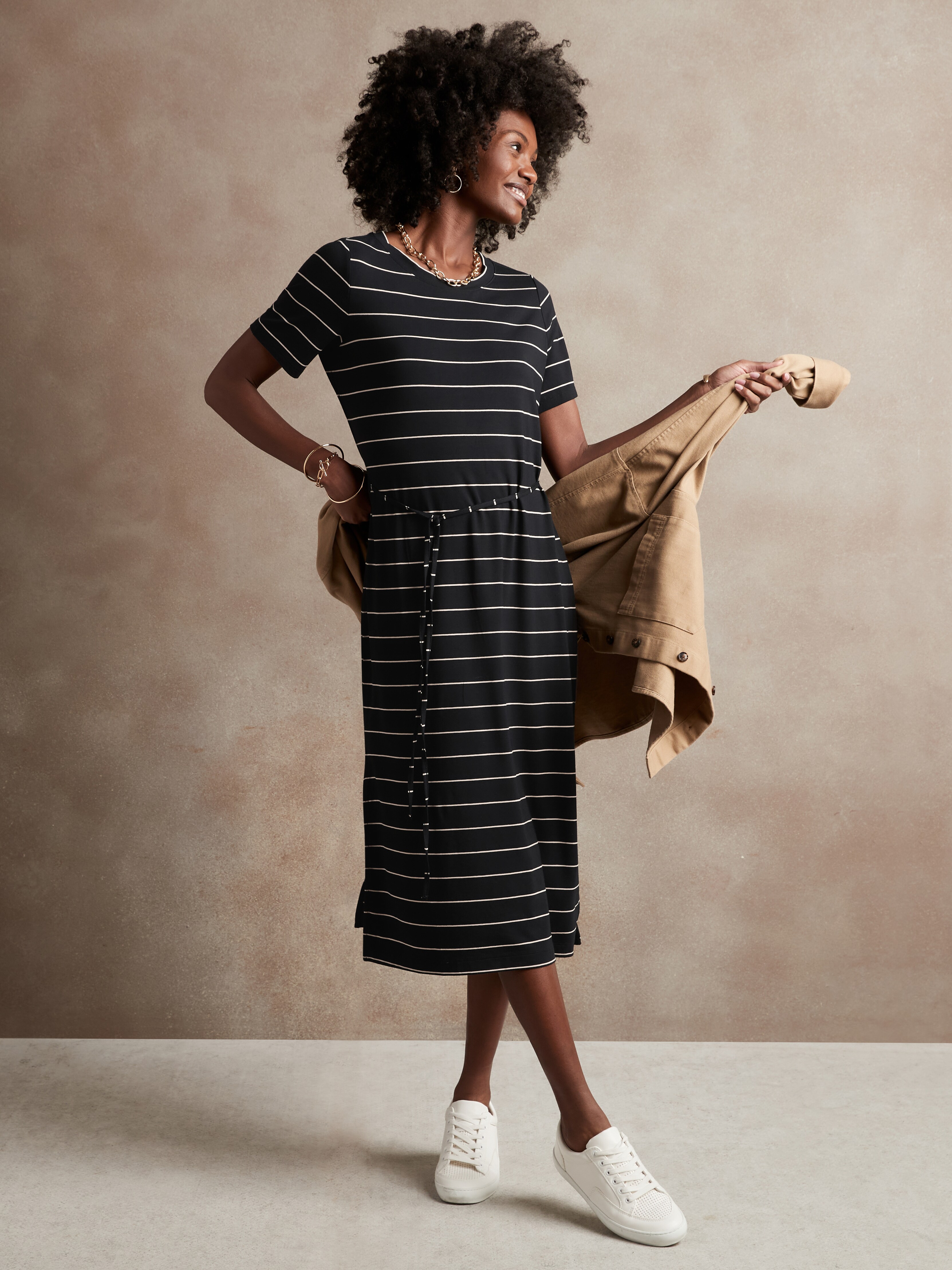 T-Shirt Midi Dress | Banana Republic 