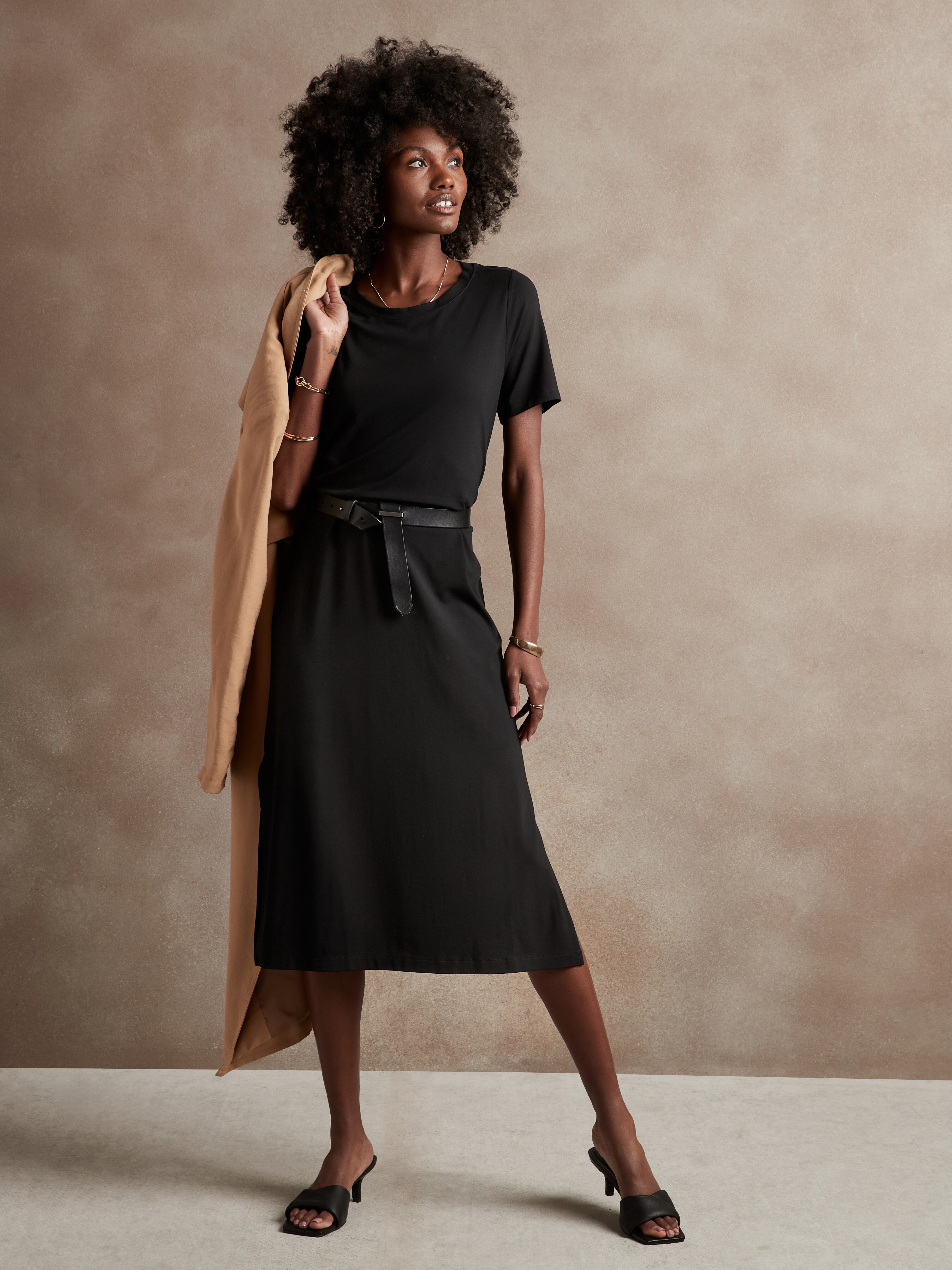 T-Shirt Midi Dress | Banana Republic 