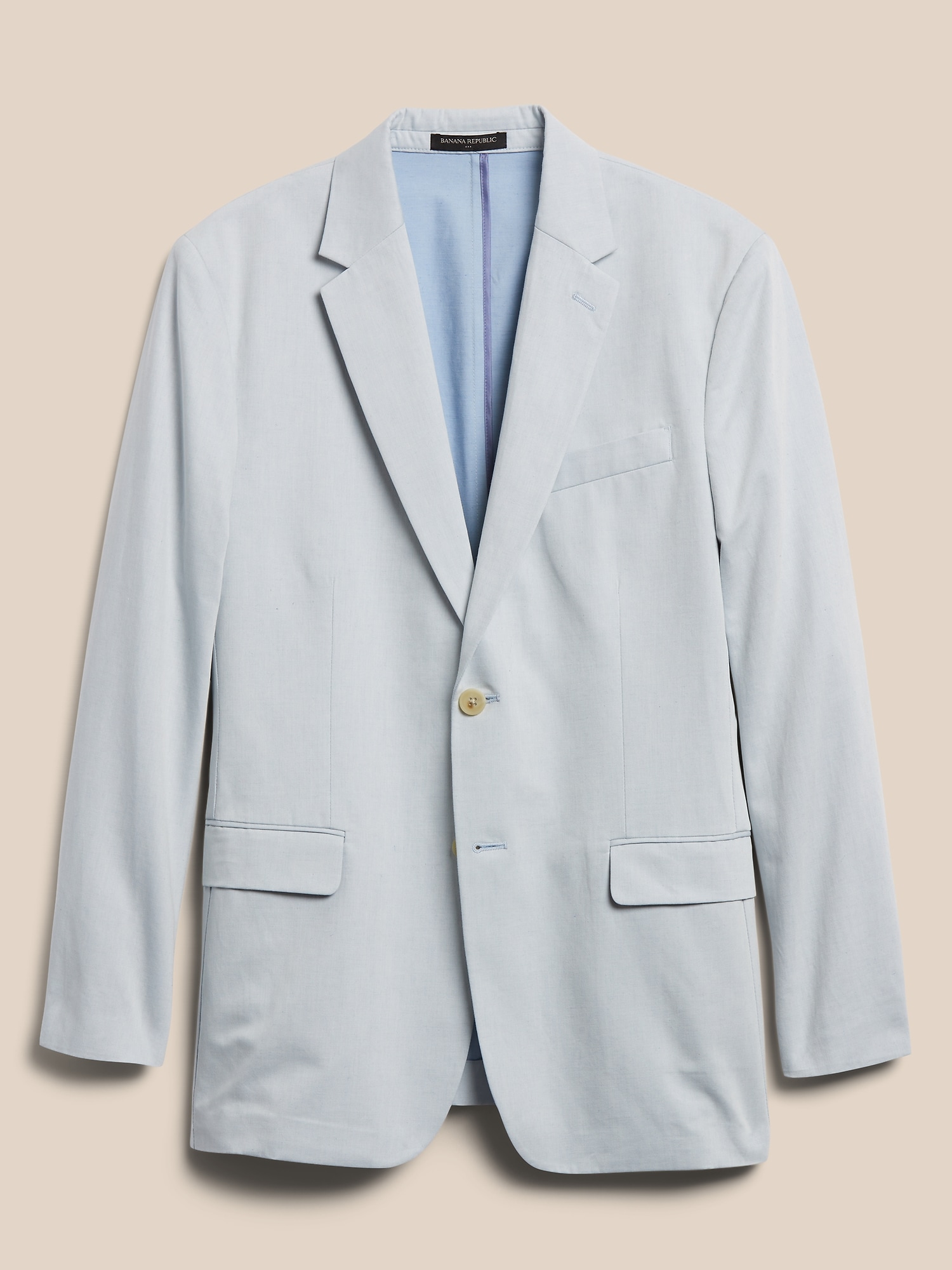 Tailored Cotton-Linen Suit Jacket