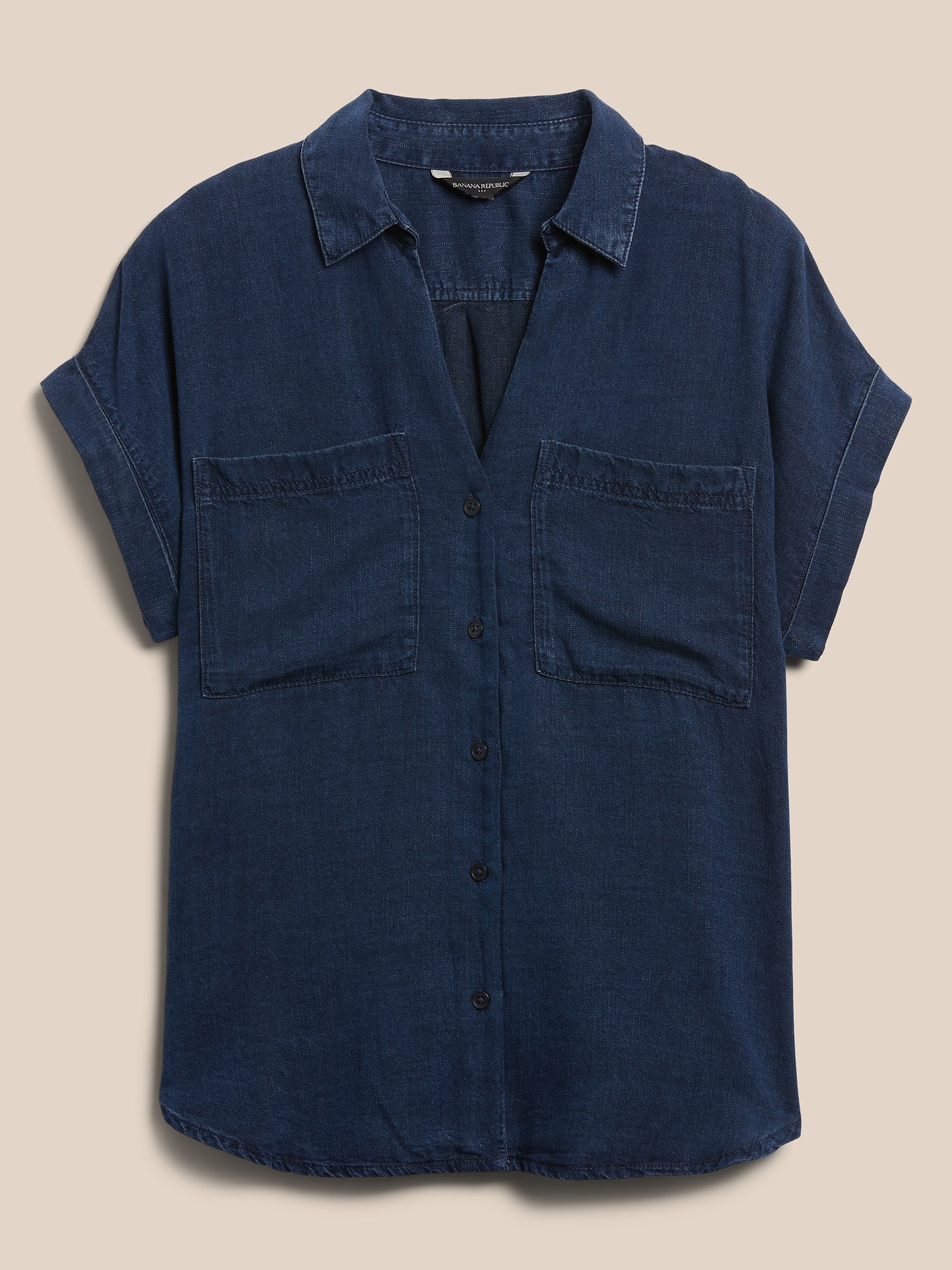 TENCEL™ Camp Shirt Banana Republic Factory