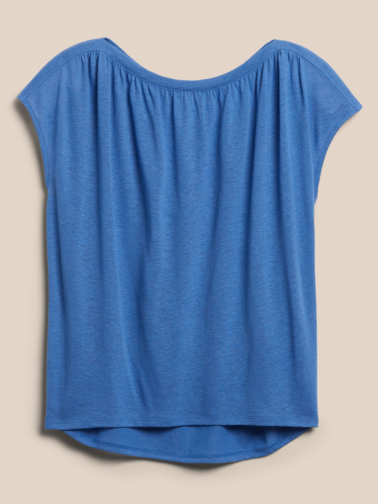 LinenBlend Gathered Top Banana Republic Factory