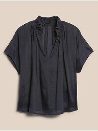 Gathered Popover Blouse