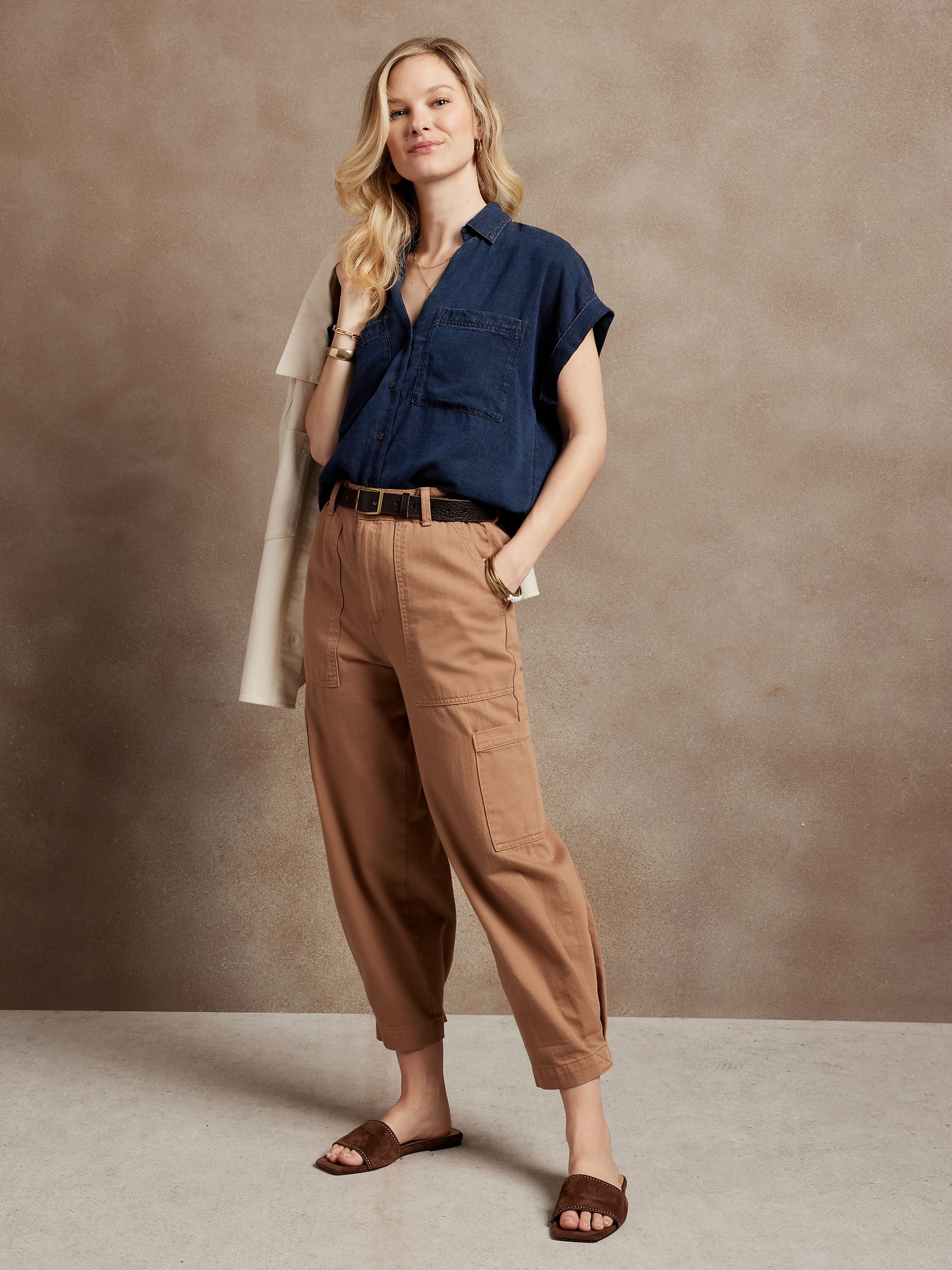 TENCEL™ Camp Shirt Banana Republic Factory