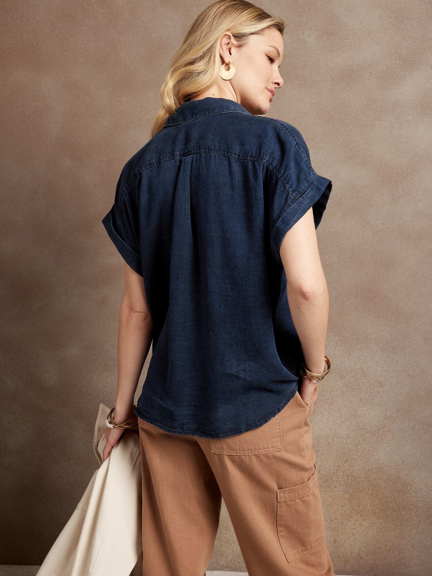 TENCEL™ Camp Shirt Banana Republic Factory