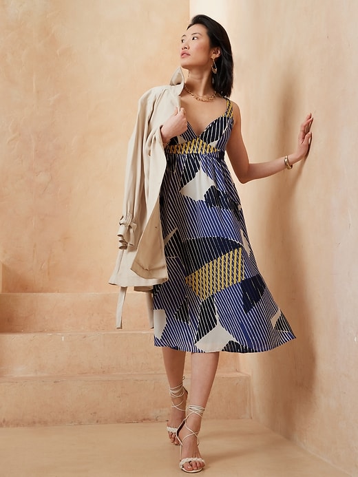 Image number 1 showing, Empire-Waist Midi Dress