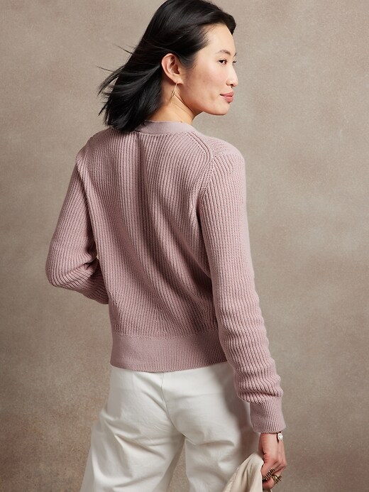 Image number 2 showing, Chunky Cotton Cardigan