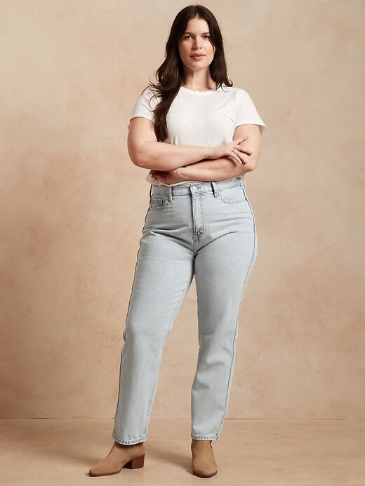 Image number 1 showing, Curvy Rigid Straight Jean