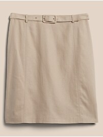 Belted Pencil Skirt