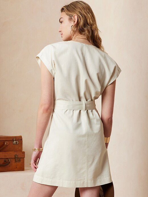 Image number 2 showing, Linen-Blend Shift Dress