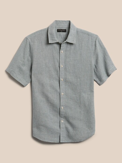 Image number 4 showing, Slim Linen-Blend Shirt