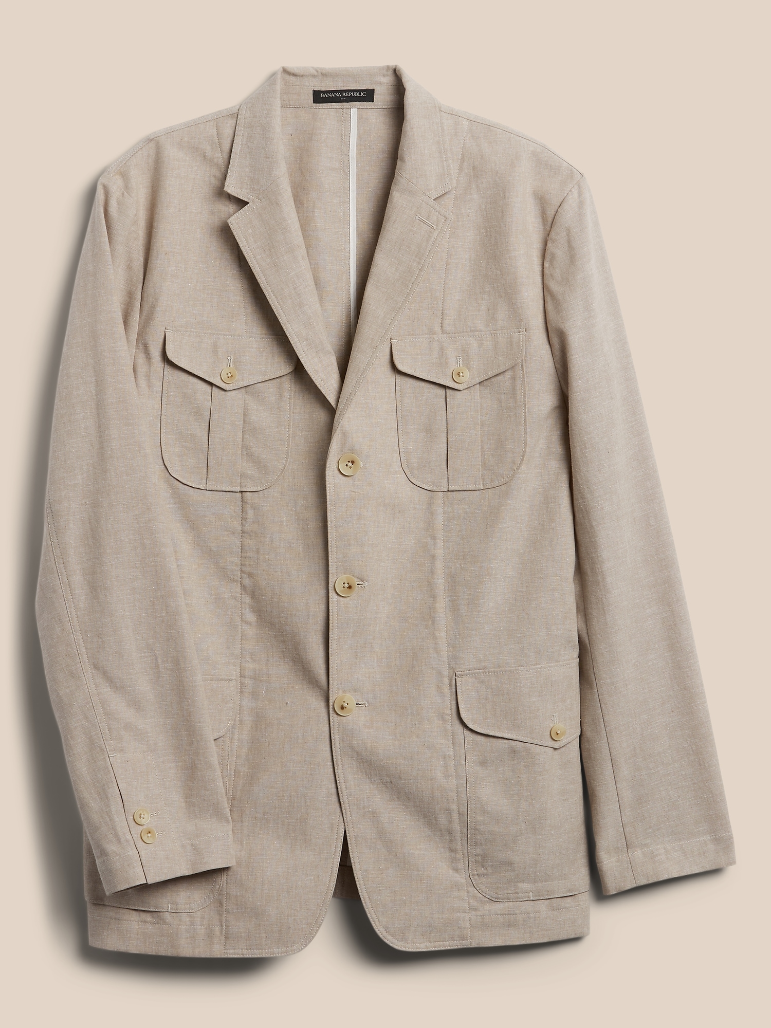 Heritage Linen-Cotton Tailored Blazer