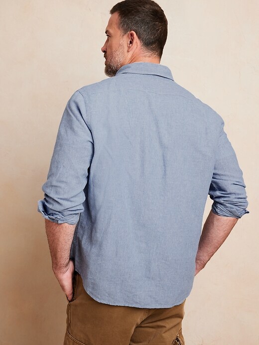 Image number 5 showing, Linen-Blend Shirt