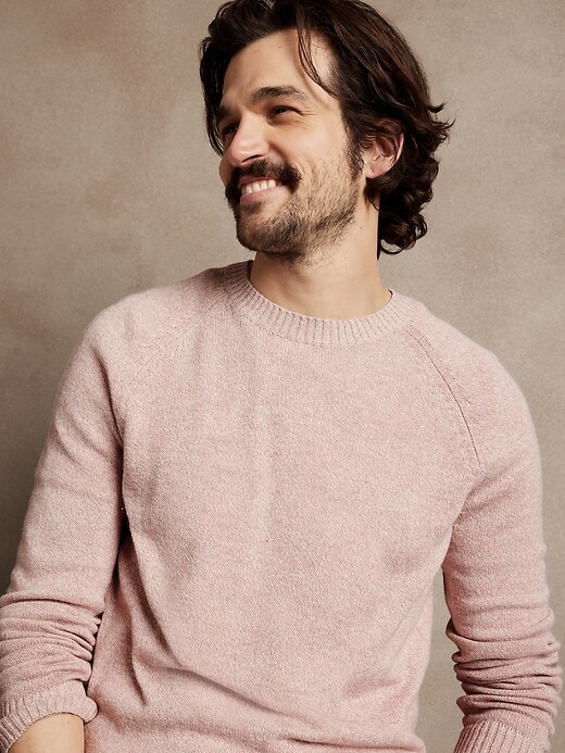 Image number 3 showing, Linen-Blend Marled Sweater